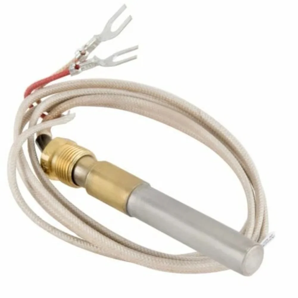 750mV Thermopile Sensor 24 36 Inch Copper Thermocouple For Gas Fireplace Stove Heater Flameout Protection High For Temp Parts