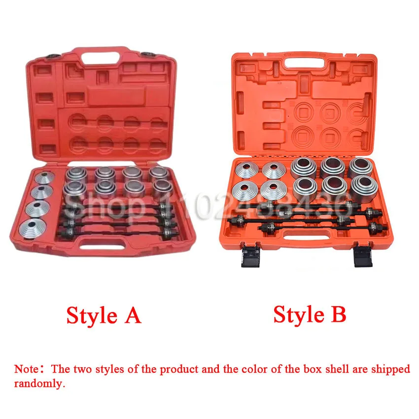 28pcs Universal Press and Pull Sleeve Tool Kit Bush & Bearing Remover Set Bearings Bushes Seals Removal Tool car repair tool ﻿