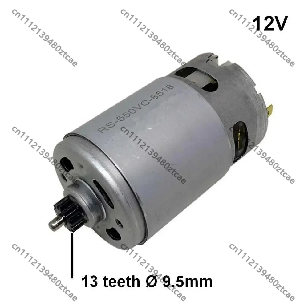 13 Teeth RS-550VC-8518 DC Motor 12V Replacement12V Cordless Drill ScrewdriverCompatiblewith12-2-LI 120-LI Power Tool Motor Parts