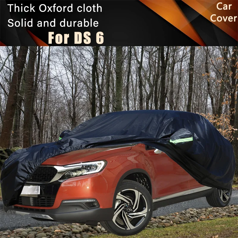 

For DS 6 Car Full Outer Covers Outdoor Waterproof Dustproof Sun Rain Snow Protection Exterior Car Accessories