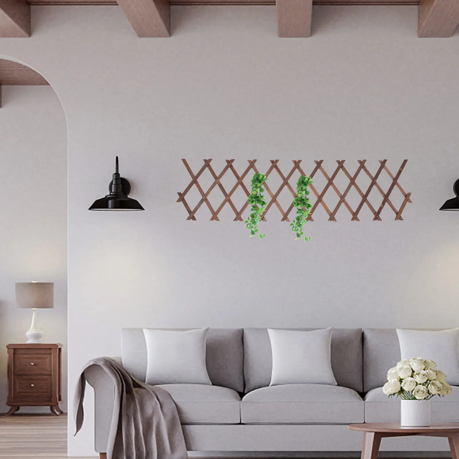 

Изысканная деревянная панель для забора, декор для сада и двора, в деревенском пасторальном стиле, для оформления ландшафта на открытом воздухе, ограждение для рождественской елки