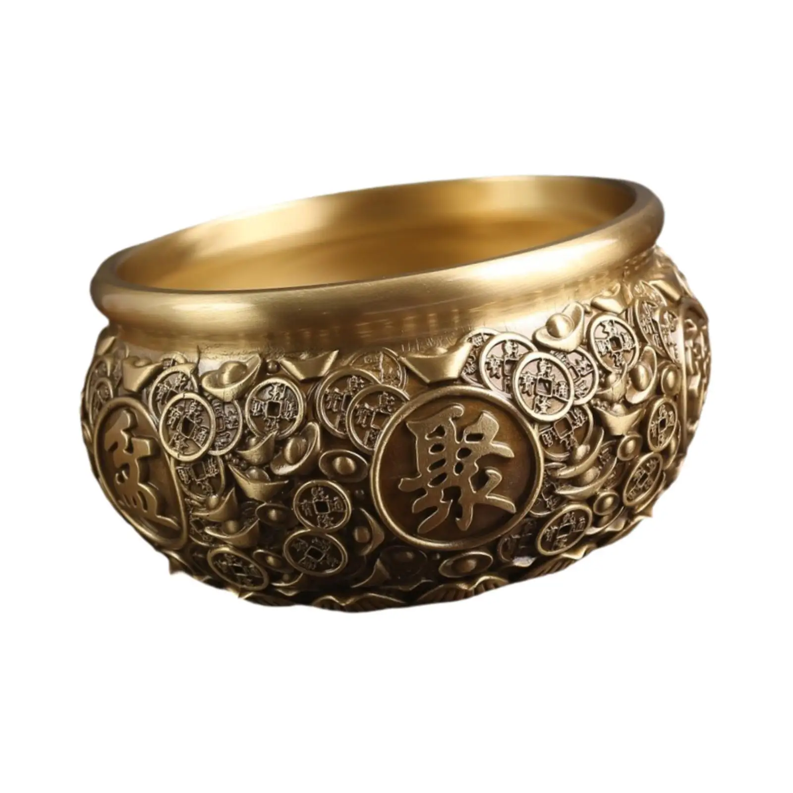 Gold Decorative Bowl Retro Brass Money Basin Elevates New Year Home Decor Etc Weddings Housewarmings