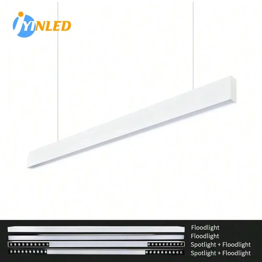 

Commercial/home Decor Minimalist Linear Bar Light LED Pendant Lamp Surface Mounted Ceiling Spotlight 1.2m Long Strip Floodlight