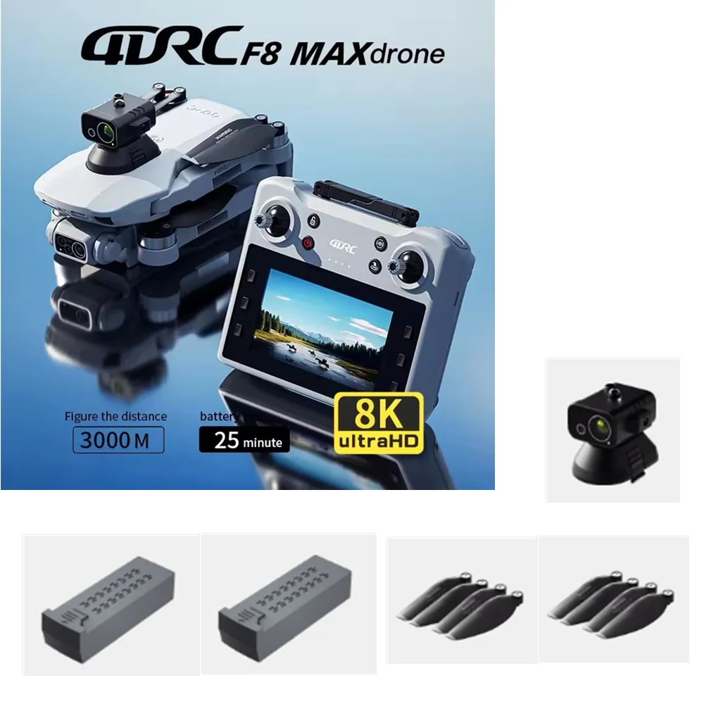 F8 MAX GPS Drone Accessories 7.4V 2500mAh / Propeller Maple Leaf / For 4D-F8 MAX Drone F8 MAX Battery Spare Parts
