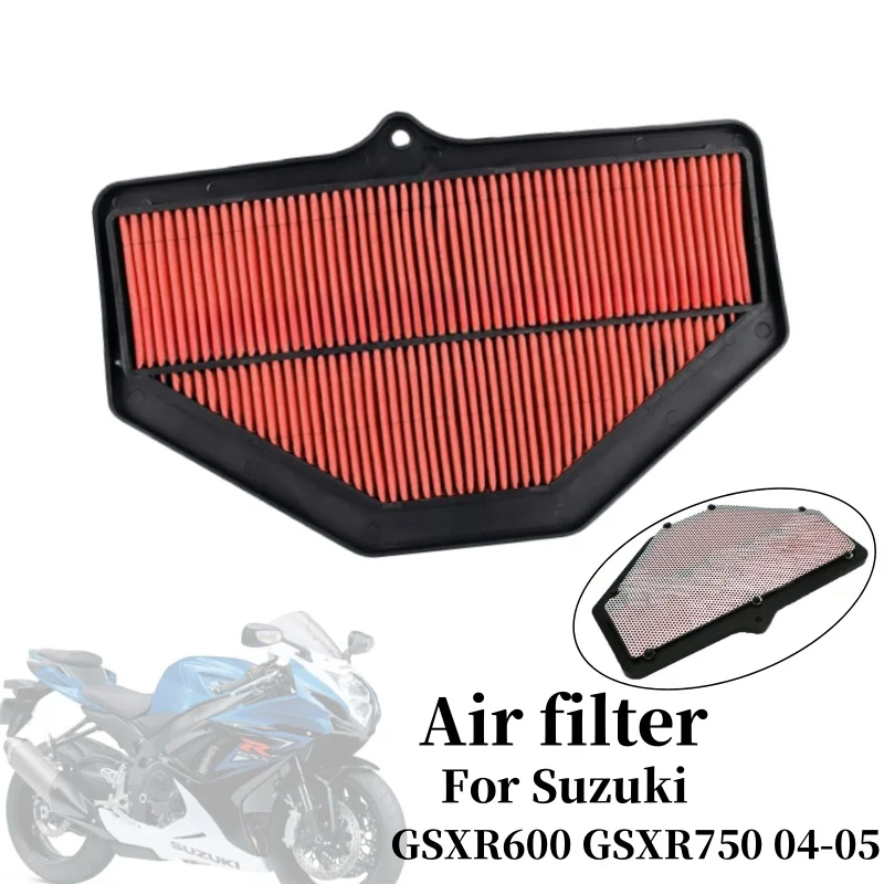 

Motorcycle High Flow Air Filter Element for Suzuki GSXR600 GSXR750 2004-2005 Air Intake Filter Cleaner Motorbike Accessories