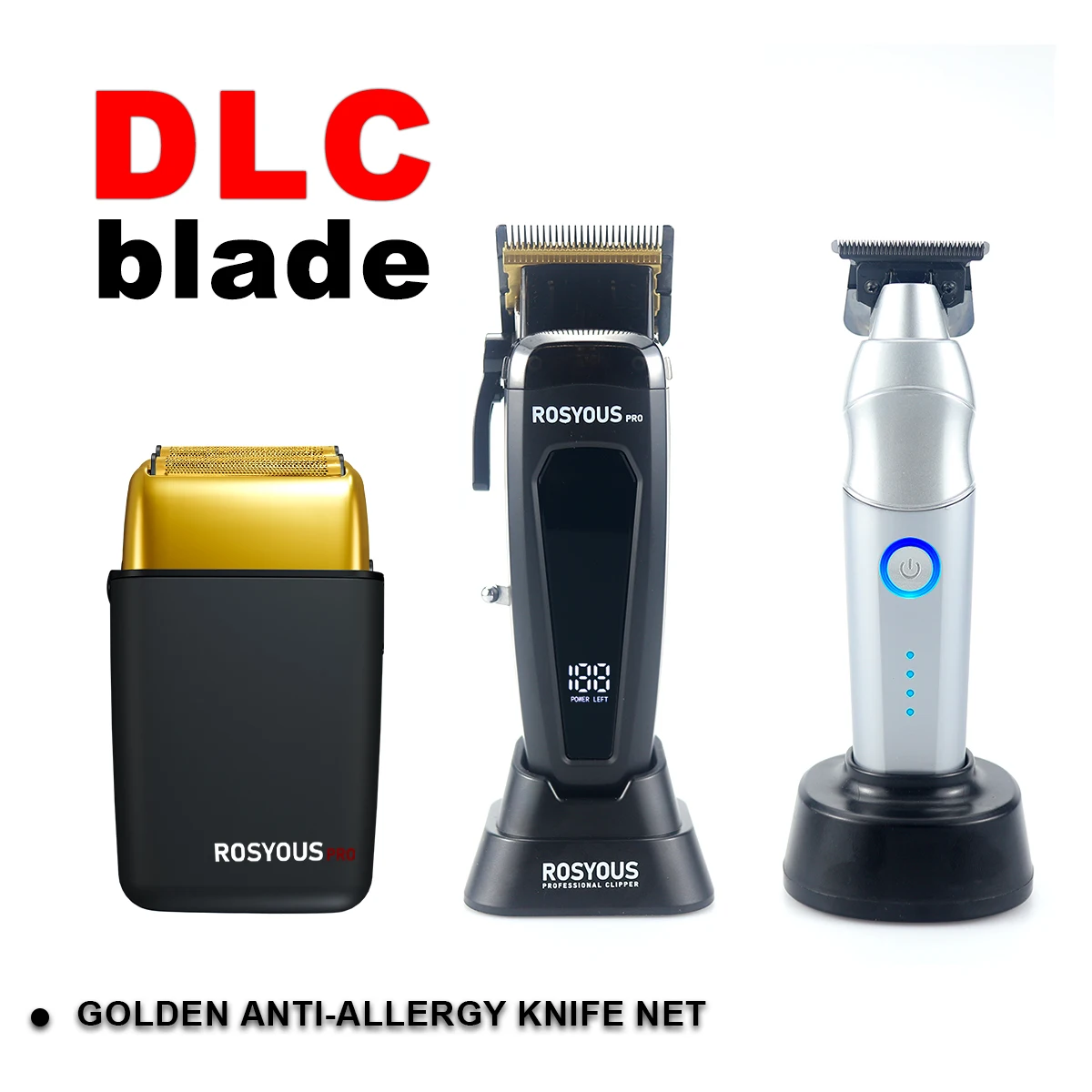 

Машинки для стрижки волос Мужской профессиональный комплект DLC Blade Цельнометаллический корпус 10000 об/мин Мужская профессиональная парикмахерская машина