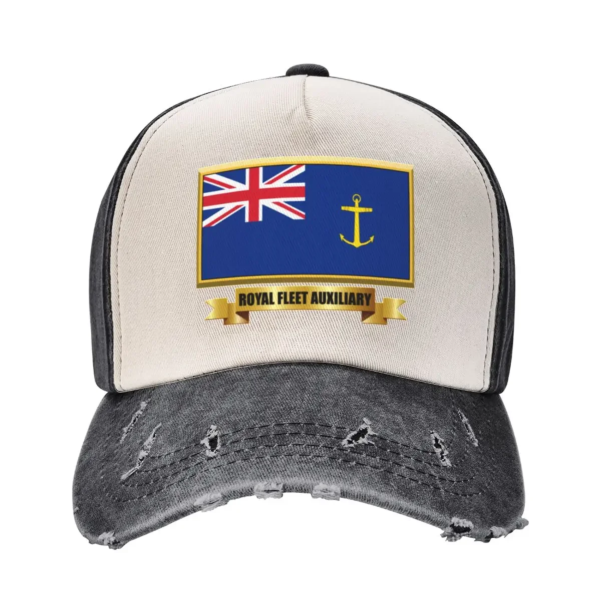 ROYAL FLEET AUXILIARY Blue Ensign Gifts, Masks, Stickers & Products (N) Baseball Cap Big Size Hat western Hat Men Hats Women's