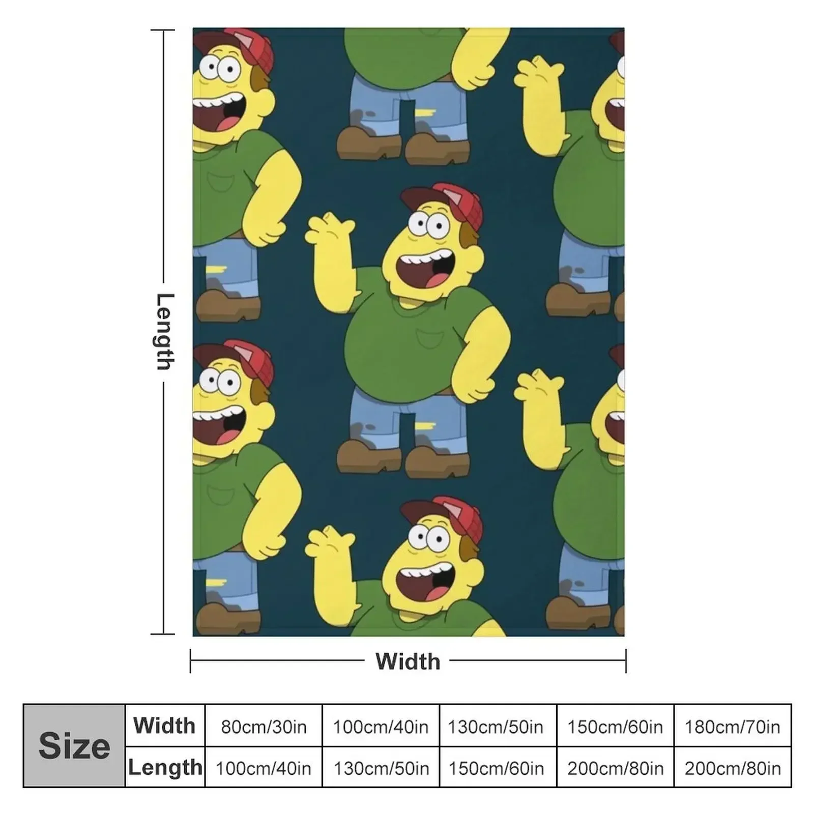 Big city greens bill green dad Throw Blanket Plush Summer Hairy Blankets