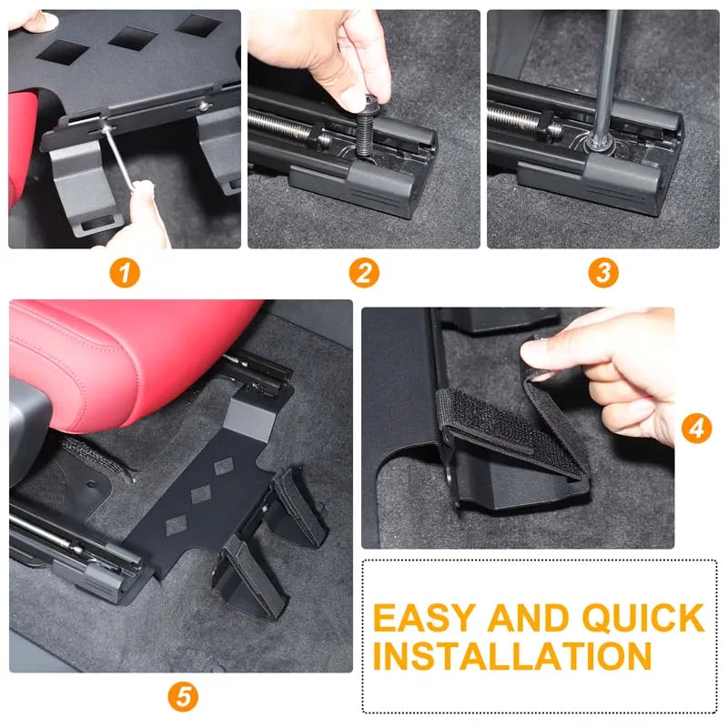 1Pcs carbon steel black For BMW X3 G45 2025+ car passenger seat extinguisher bracket car interior modification accessories