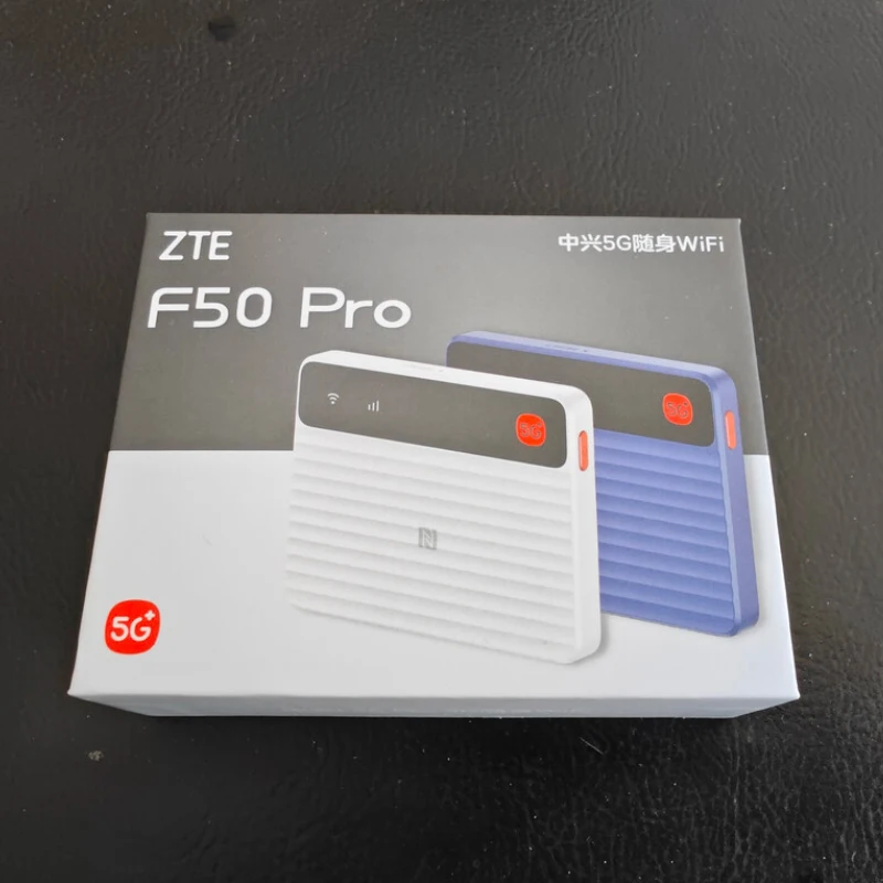 New ZTE 5G Mobile WiFi F50 Pro MU3356 No Battery 5G Sub-6 NSA&SA 4G LTE CAT13 Sim Card WiFi 6 Hotspot Unlocked