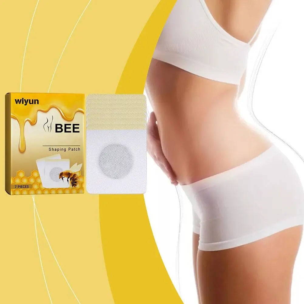 Abelha Venom Slimming Patch para Mulheres e Homens, Drenagem Linfática, Remendo de Emagrecimento, Cuidado Linfático, 7 Pcs