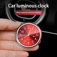 Mini Luminous Car Dashboard Clock Digital Watch Universal Quartz Stick on Auto Ornament for Car Electronics Accessories New