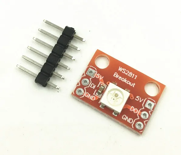 RGB LED WS2812 Color Light Module 1 Wire Interface full-color light-emitting Tube Row Needles
