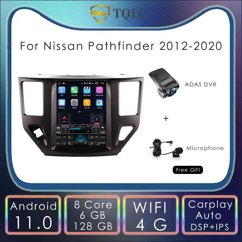 

9.7'' Tesla Style Screen For Nissan Pathfinder 2012-2020 Android 11 Car Radio Multimedia Car Stereo Carplay Navi Head Unit WIFI