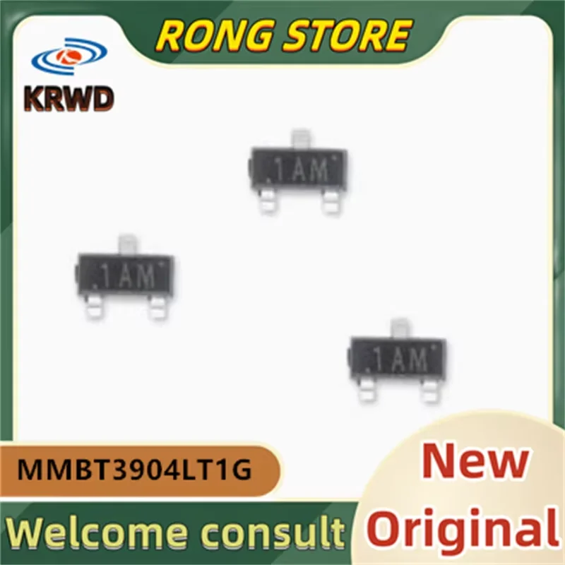 (50PCS/100PCS)  1AM New and Original Chip IC MMBT3904LT1G  MMBT3904 SOT23-3