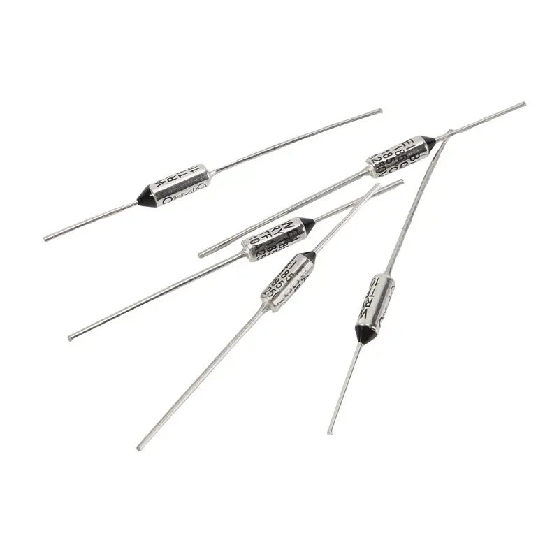[NEW!A08R】 5 Pcs Circuit Cut Off TF 185 Celsius 250V 10A Temperature Thermal Fuses
