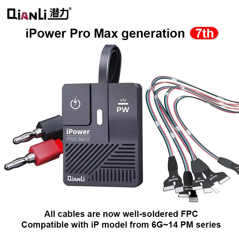 QIANLI IPower Pro Max Supply Test Cable DC Power Control Test Cable for IP 6G-13 14 Pro Max Battery Data Simulation Testing Tool