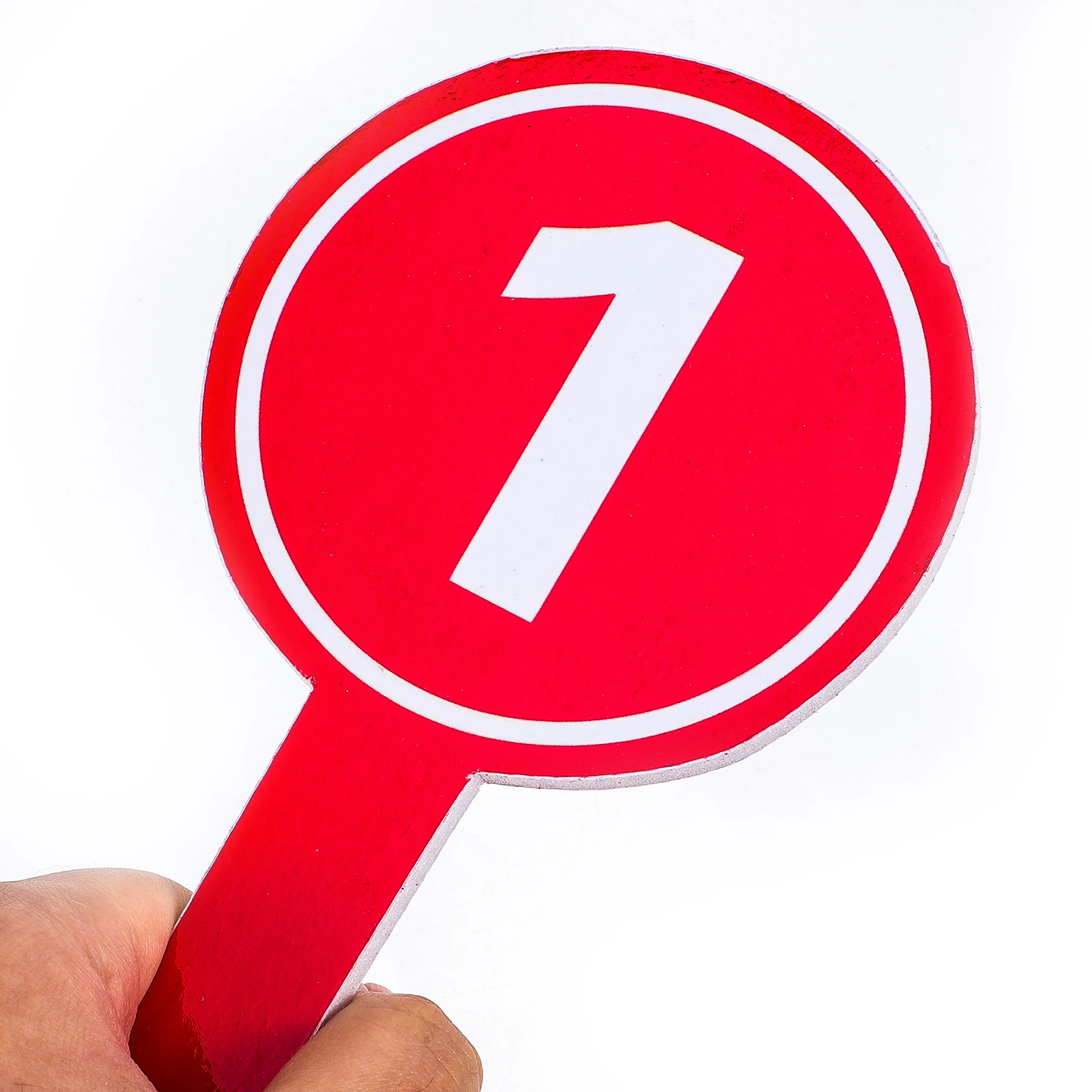

10 Pcs Number Plate Paddle Cute Paddles Whiteboard Handheld Red Score Dry Erase
