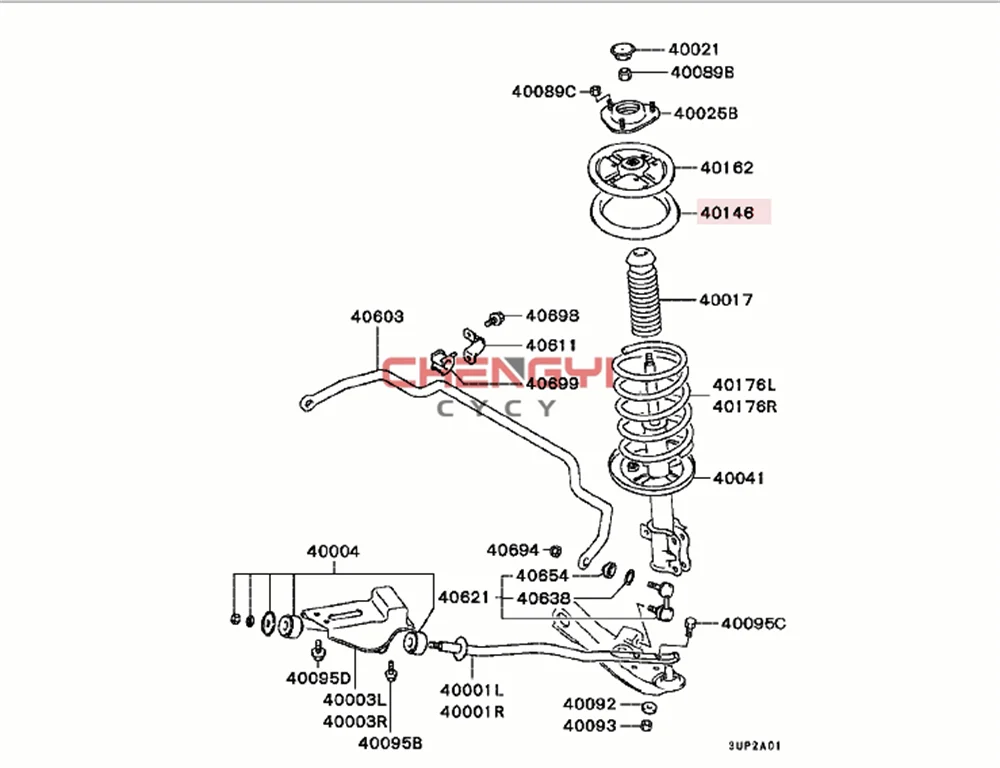 Shock Absorber Spring Rubber Pad For Mitsubishi Carisma Colt Fto Mirage Mini H76W H77W MR418408 MR319749 MR448130