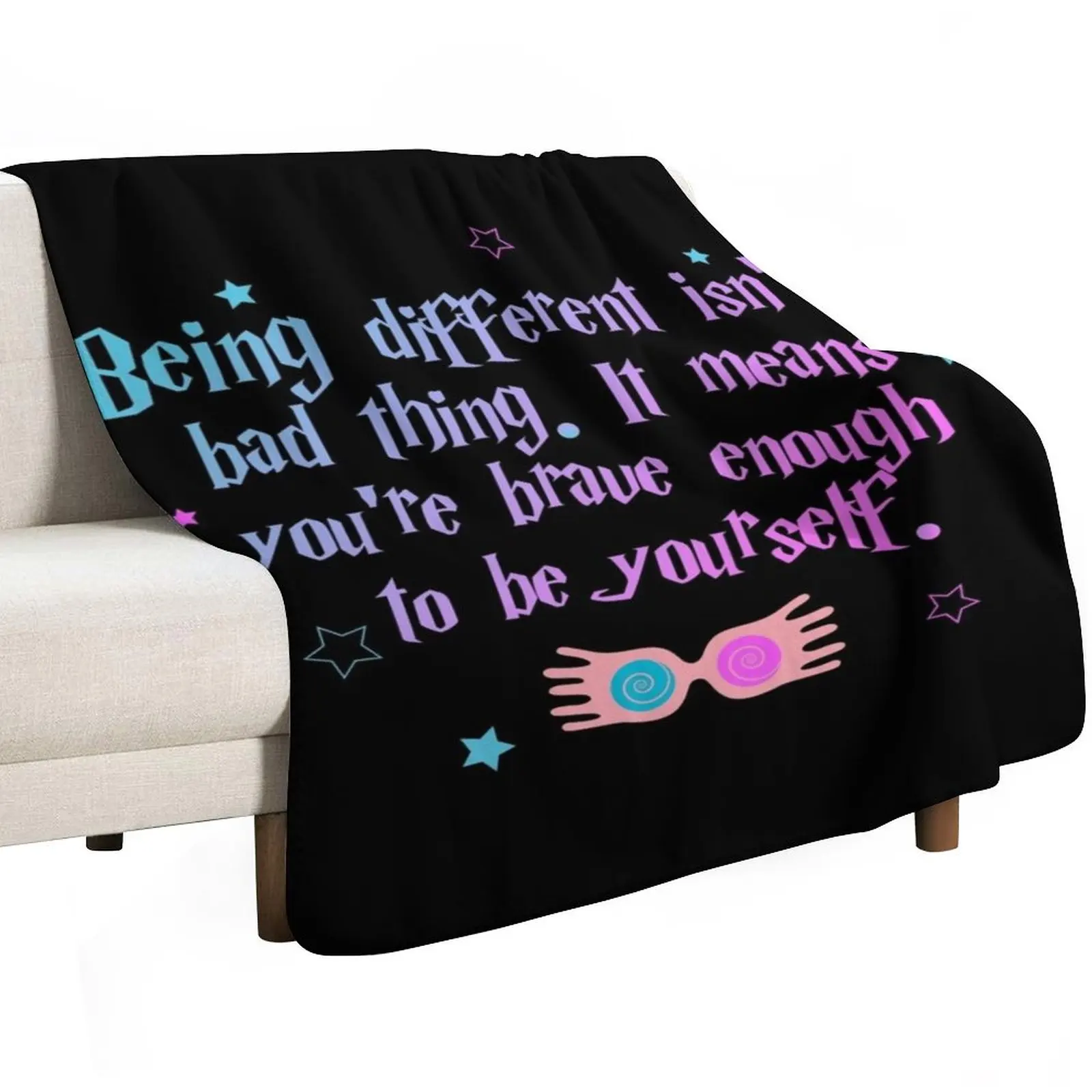 Being different isn?t a bad thing Throw Blanket Luxury Brand Decorative Sofas Flannel Luxury Throw Luxury Blankets