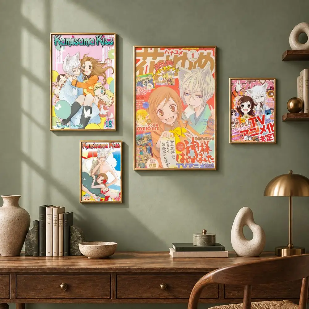Romantic Anime K-Kamisama KissS Poster HD Self-Adhesive No Residue After Removal Ideal for All Kinds of Wall Decor