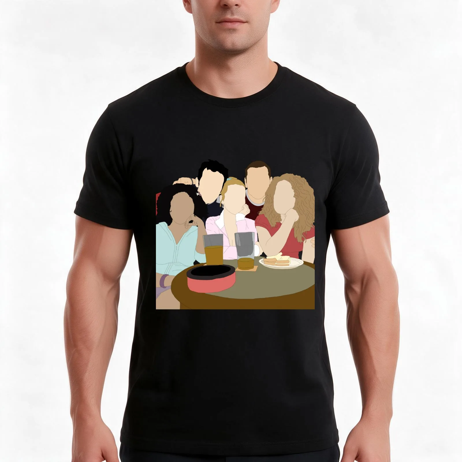 Two Pints of Lager and a Packet of Crisps T-Shirt Summer Casual Cotton Tee Oversized Streetwear Tops Vintage Graphic Print