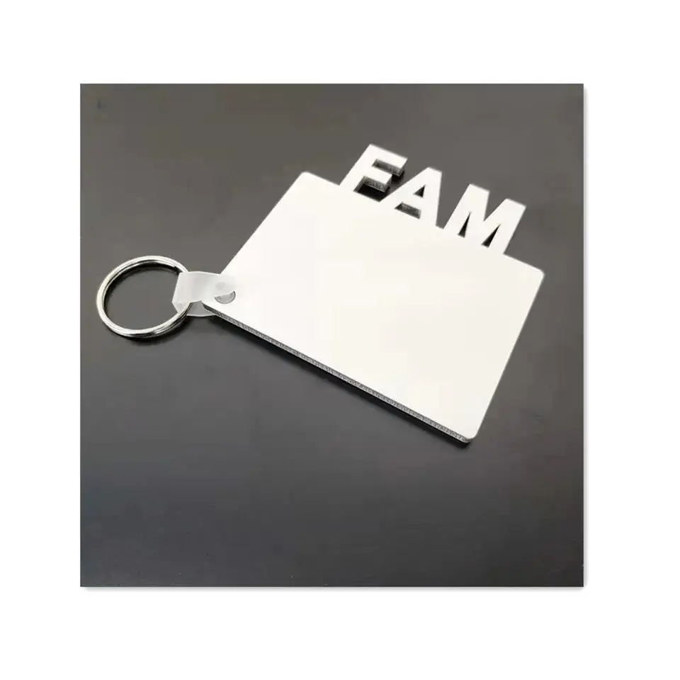 Free Shipping 30 Pcs/Lot Sublimation Blanks 2024 Grad Mdf Key Chain Keyring Photo Frame For Graduation Senior Student Gifts