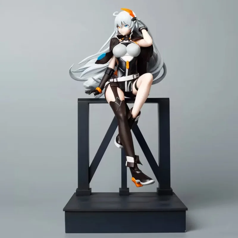 23cm Honkai Impact 3 Anime Figure Kiana Kaslana Pvc Action Figure Sitting Posture Collection Statue Model Doll Toy Gifts