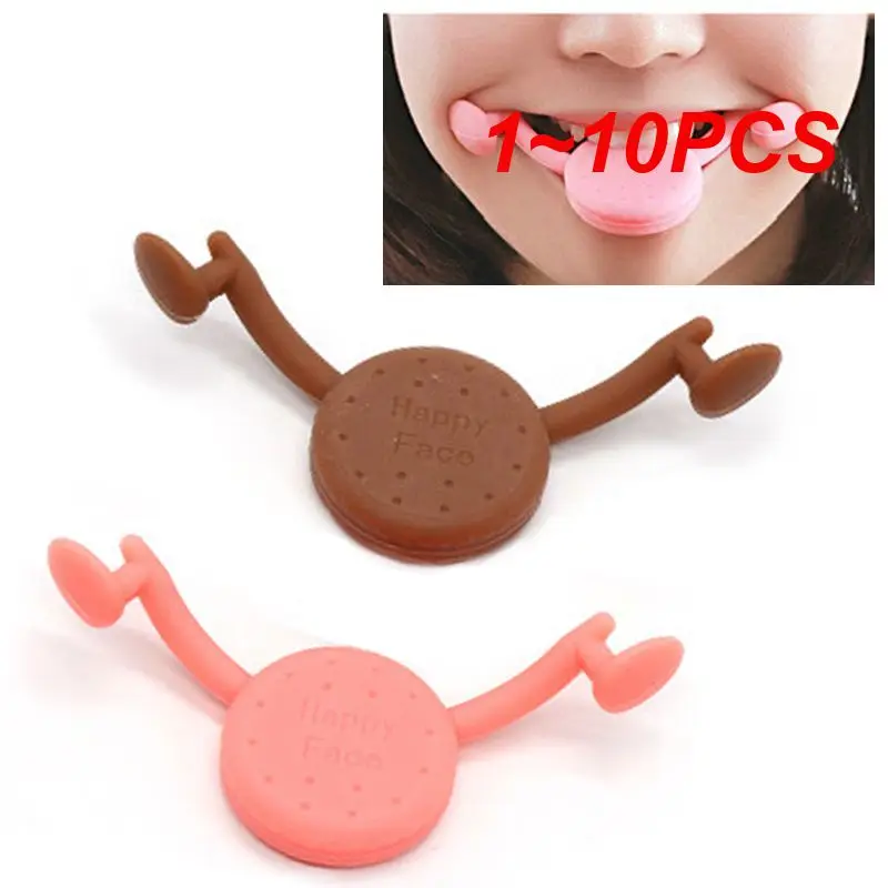 1 ~ 10PCS Facial SMILE Exerciser Face Lift Corrector Maker ออกกําลังกายฟิตเนสยกซิลิกาเจลอุปกรณ์ Face-Lift เครื่องมือ