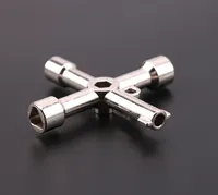Elevator triangle key Triangle lock Quadrangle lock wrench Alloy material Multifunctional Not a master 1PCS
