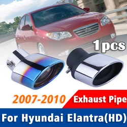 1Pcs Exhaust Pipe Muffler For Hyundai Elantra 2007 2008 2009 2010 HD Tailpipe Muffler Tip Car Rear Tail Throat Auto Accessories