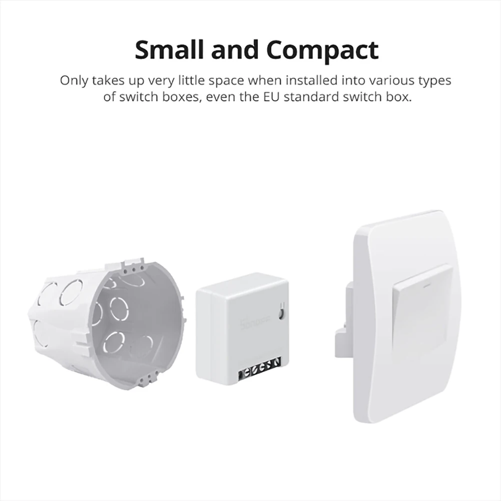 SONOFF Mini R2 DIY Wifi Smart Switch Timer interruttori Wireless eWelink Smart Home SONOFF interruttore per Alexa Google Home Alice