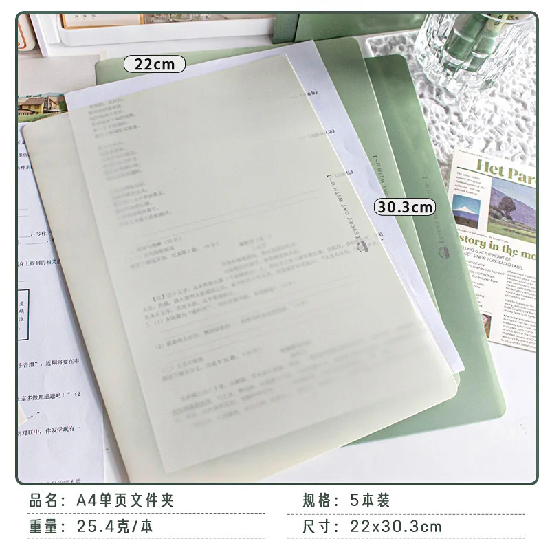 10 Pieces File Bag Plastic  A4 Paper Storage Folder  Transparent Portfolio Policy Briefcase with Label Waterproof File Bag