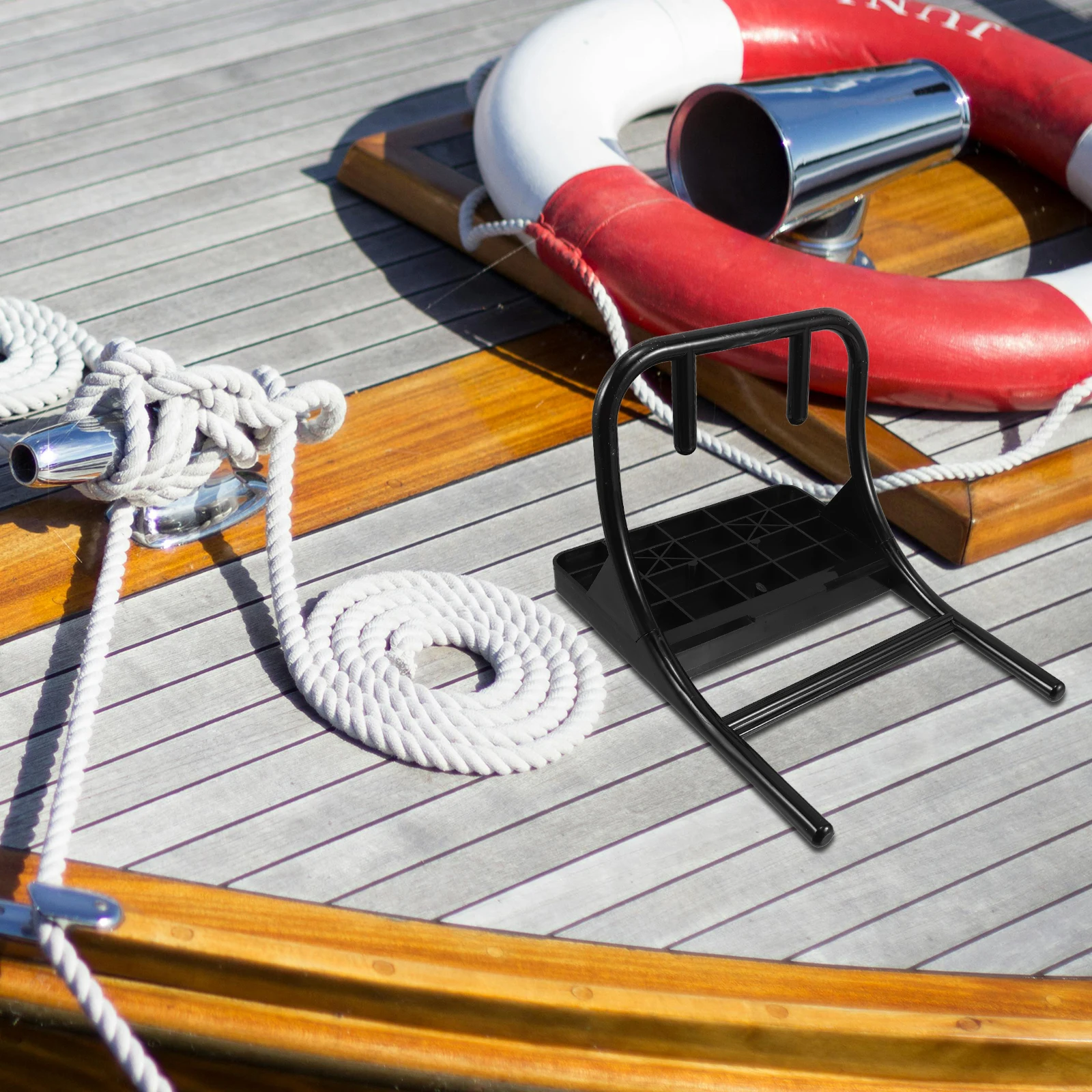 

Boat Hanging Plate Bracket Stainless Steel Canoe Motor Mounting Kit Nylon Inflatable Fishing Accessories Sturdy Stable