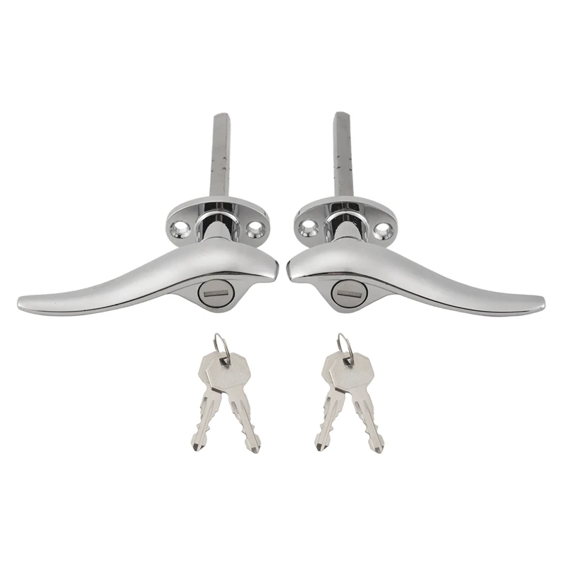 

X59A_2Pcs Car Door Outside Locking Handles 32 MATCHING LOCKS