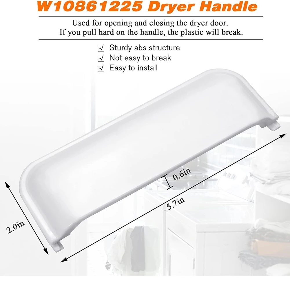 For Daily Laundry Routine Dryer Door Handle Enhance Appliance Aesthetic Dryer Handle Comfortable Gripping Snug Fit