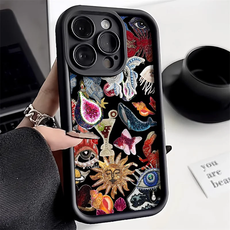 

Soft Candy Color Silicone Phone Case For iPhone 11 Case iPhone 16 15 13 12 16e 14 Pro Max XR 7 8 Plus Unique Graphic Cover Funda