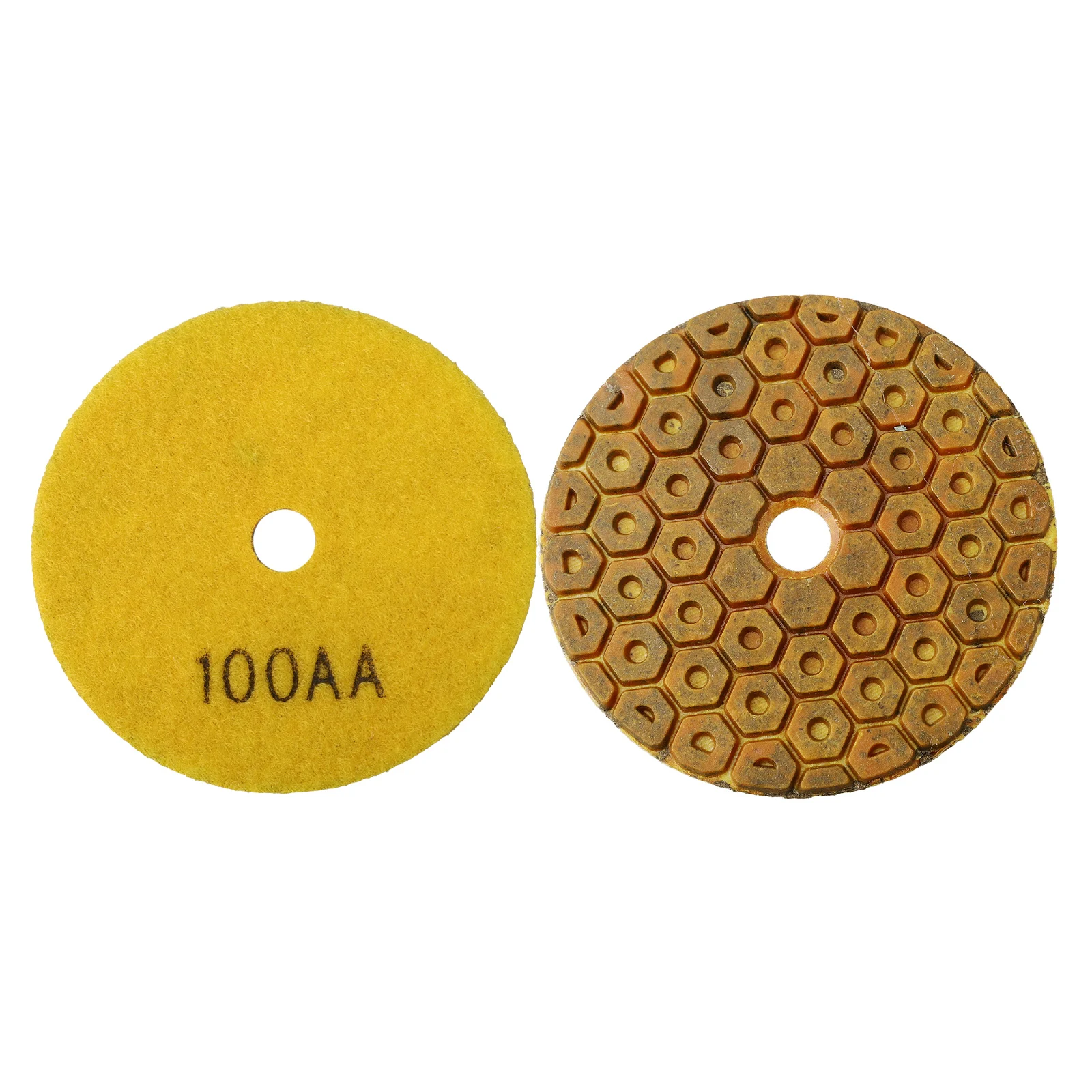 1 Bộ 4 Inch Ướt Kim Cương Miếng Đánh Bóng 100Mm Kim Cương Đồng Kim Loại Liên Kết Đánh Bóng Cho Đá Hoa Cương Đá Bê Tông công Cụ Điện Một Phần