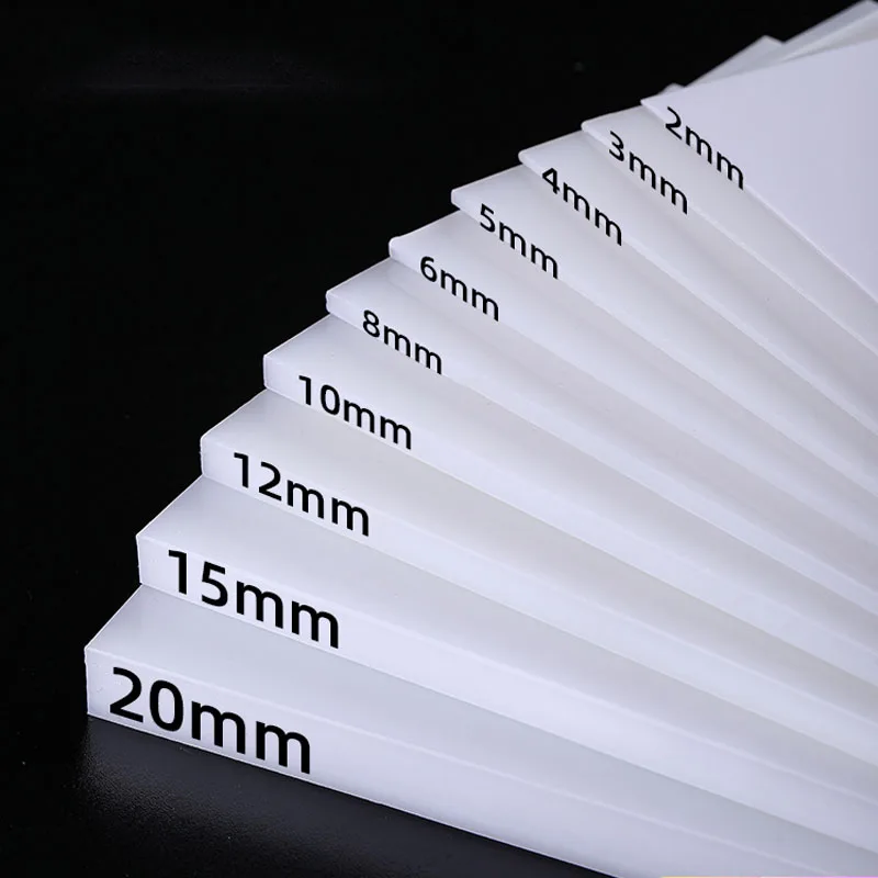 White Polypropylene Board Food Grade PP Plastic Sheets Plate Thick 3-10mm Non Toxic For Kitchen Fruit Pork Food Cutting