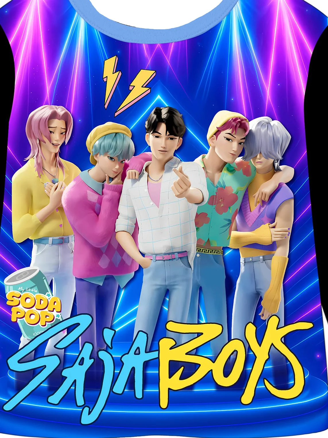 سترة بغطاء للرأس مطبوعة للأولاد من K-POP Saja للرجال والنساء والأطفال برقبة دائرية وأكمام طويلة معطف فضفاض للخريف والشتاء ملابس داخلية