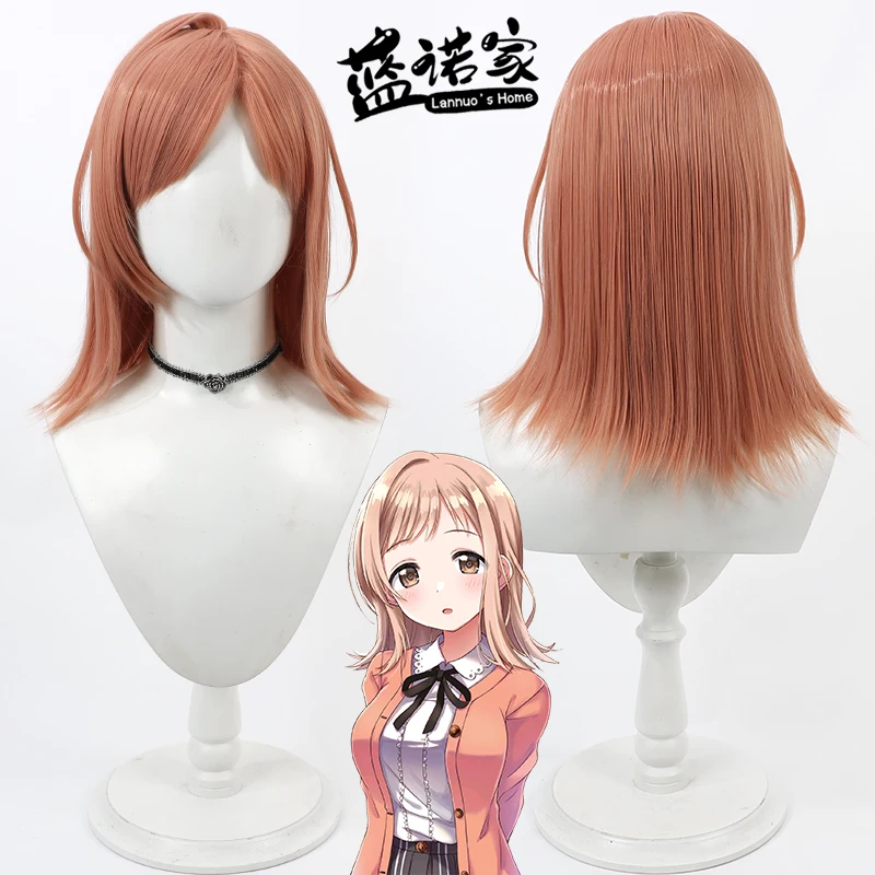

Anime The Idolmaster Mano Sakuragi Cosplay Wig Halloween Carnival Party Props Synthetic Hair Heat Resistant Fiber + Wig Cap