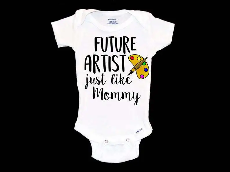 

Artist Romper New Born Baby Clothes 7-12m Baby Romper Fun Baby Girl Clothes Summer New Born Baby Clothes Print M