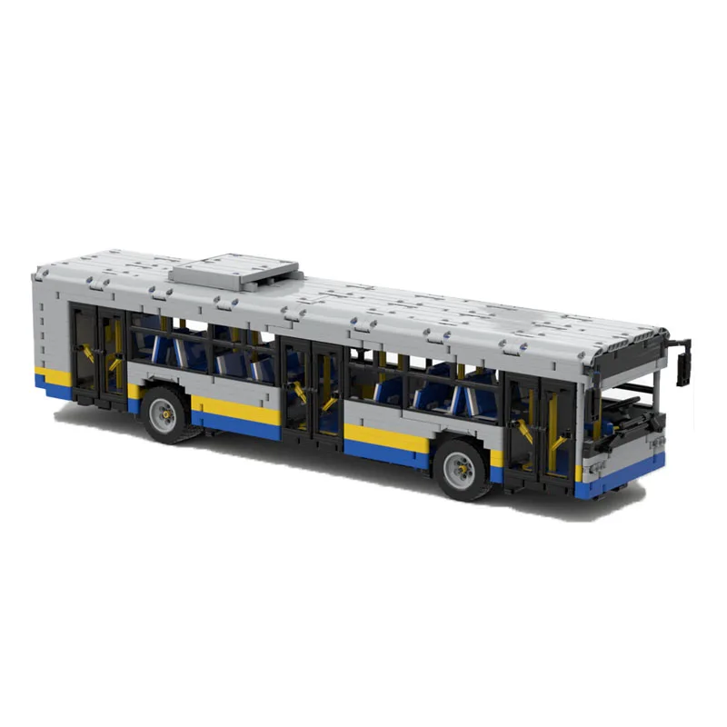 

MOC-59883 12m Bus (1:18) RC Electric Building Block Assembly Model • 3659 Parts Building Blocks Kids Birthday Custom Toy Gift