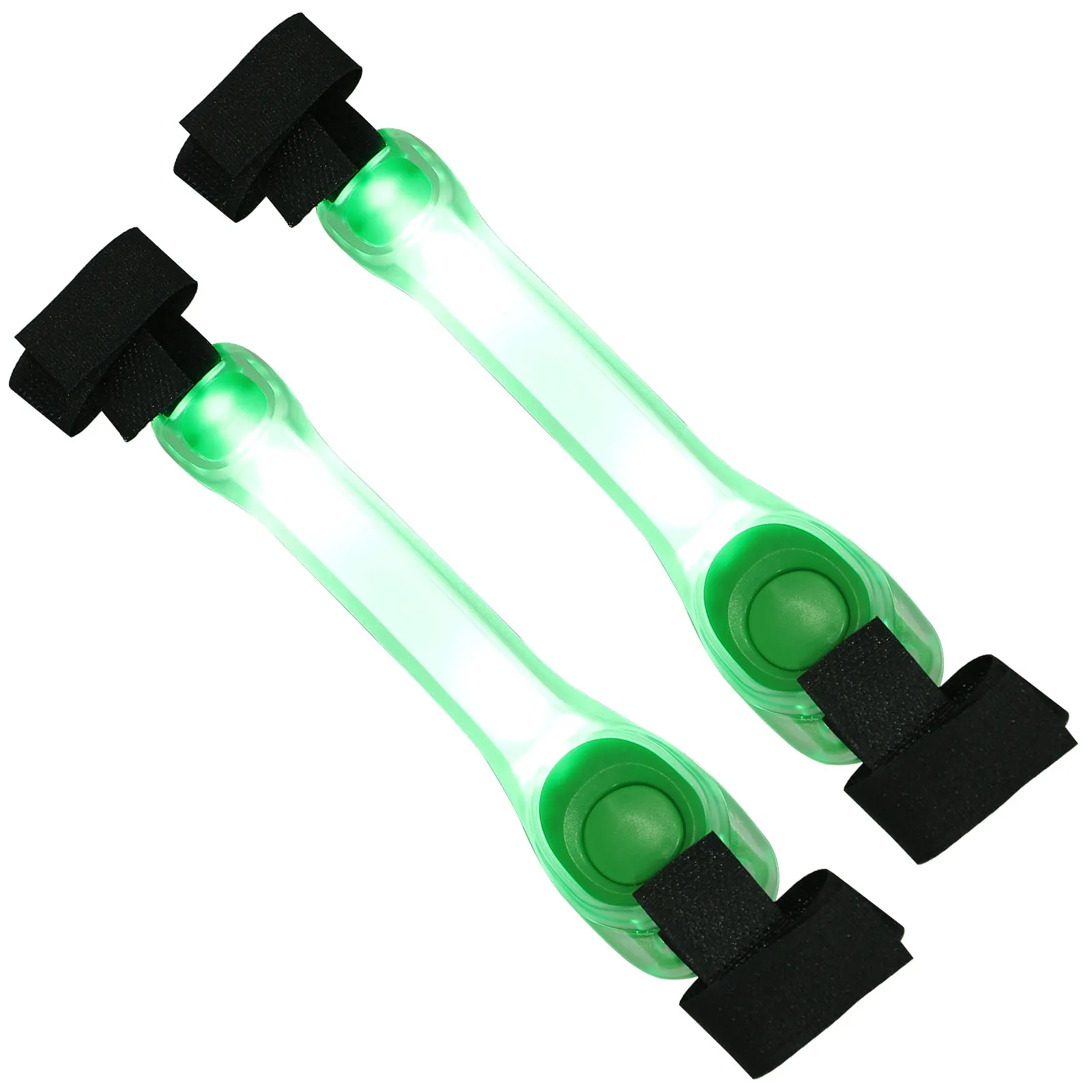

2Pcs LED Running Armbands Safety Glow Bands for Outdoor Sports Jogging Cycling High Visibility Luminous Wrist Band Reflective