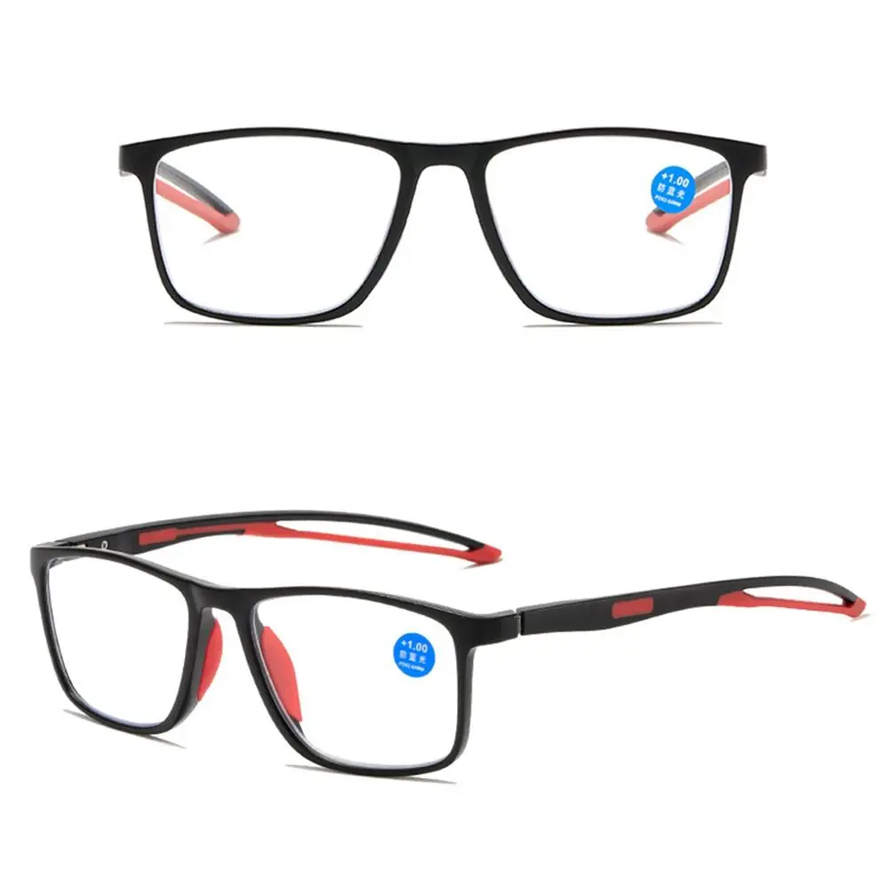 Anti-blue Light Reading Glasses Ultralight TR90 Sport Presbyopia Eyeglasses Women Men Far Sight Optical Eyewear Diopters To +4.0