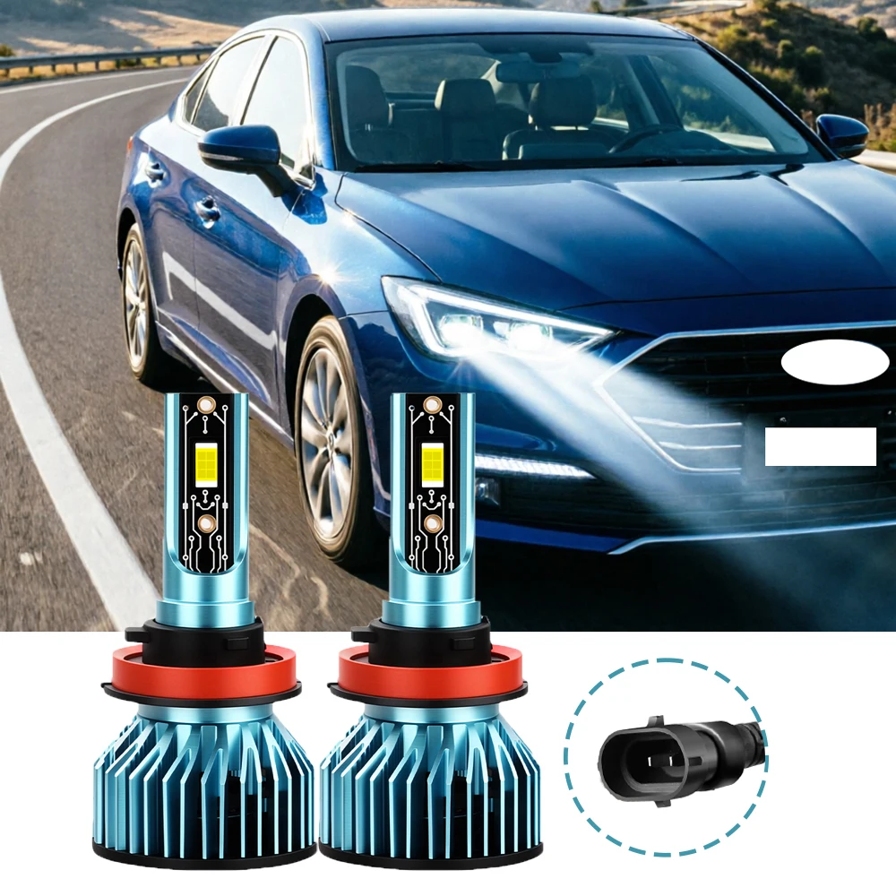 

H11 Car LED Headlight Bulbs 300W 30000LM LED H11 Lights With Fan Canbus Car Turbo Lamp 12V 6500K