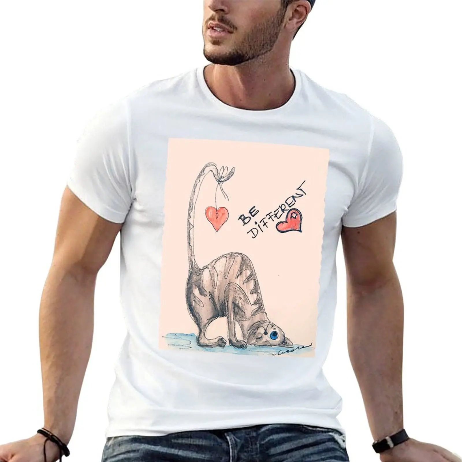 

Be different by Heidi Eder T-Shirt men t shirt cotton 100% t shirt for man 100 percent cotton T-Shirt