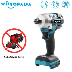 WOYOFADA Cordless Electric Screwdriver Speed Brushless Impact Wrench Drill Driver Power Tool For Makita 18V Battery (No Battery)