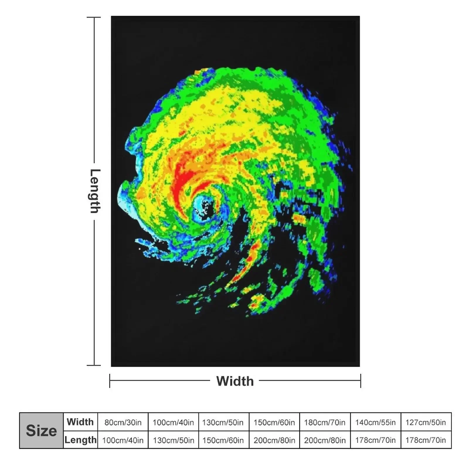 Meteorologist Storm Hunter Meteorology Student Weather Radar Image Throw Blanket Hairy Soft Moving Blankets