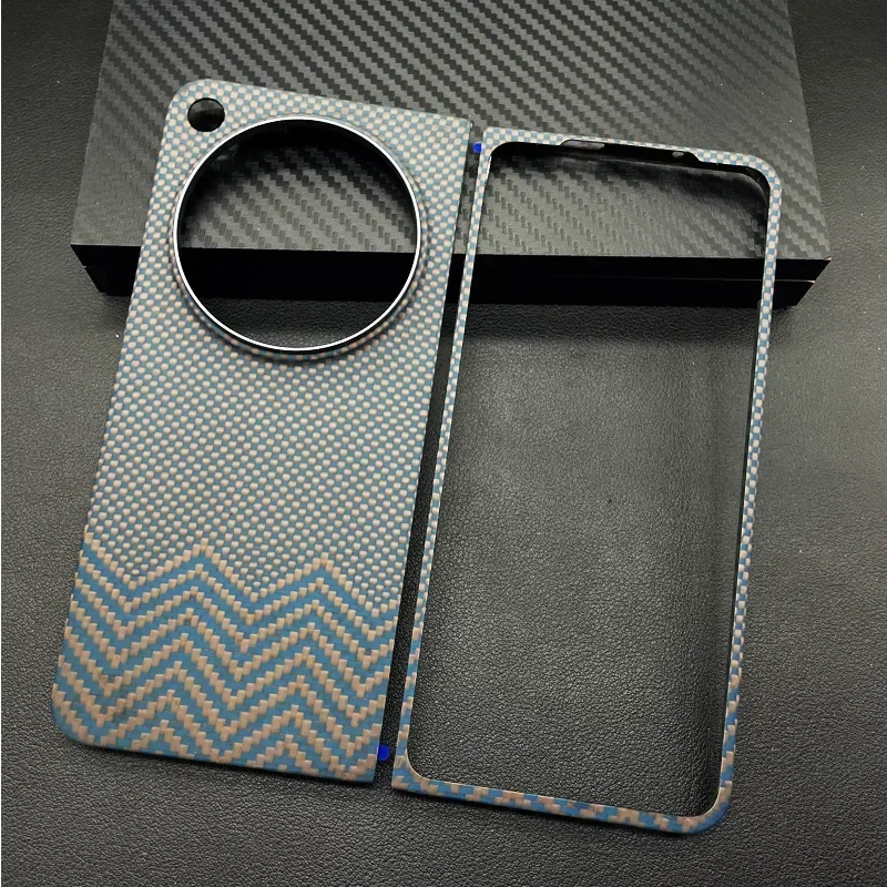 Real 600D Aramid Carbon Fiber Protector Phone Case Cover On For OPPO Find N3 / One plus Oneplus Open 5G Fold Global FindN3 N 3